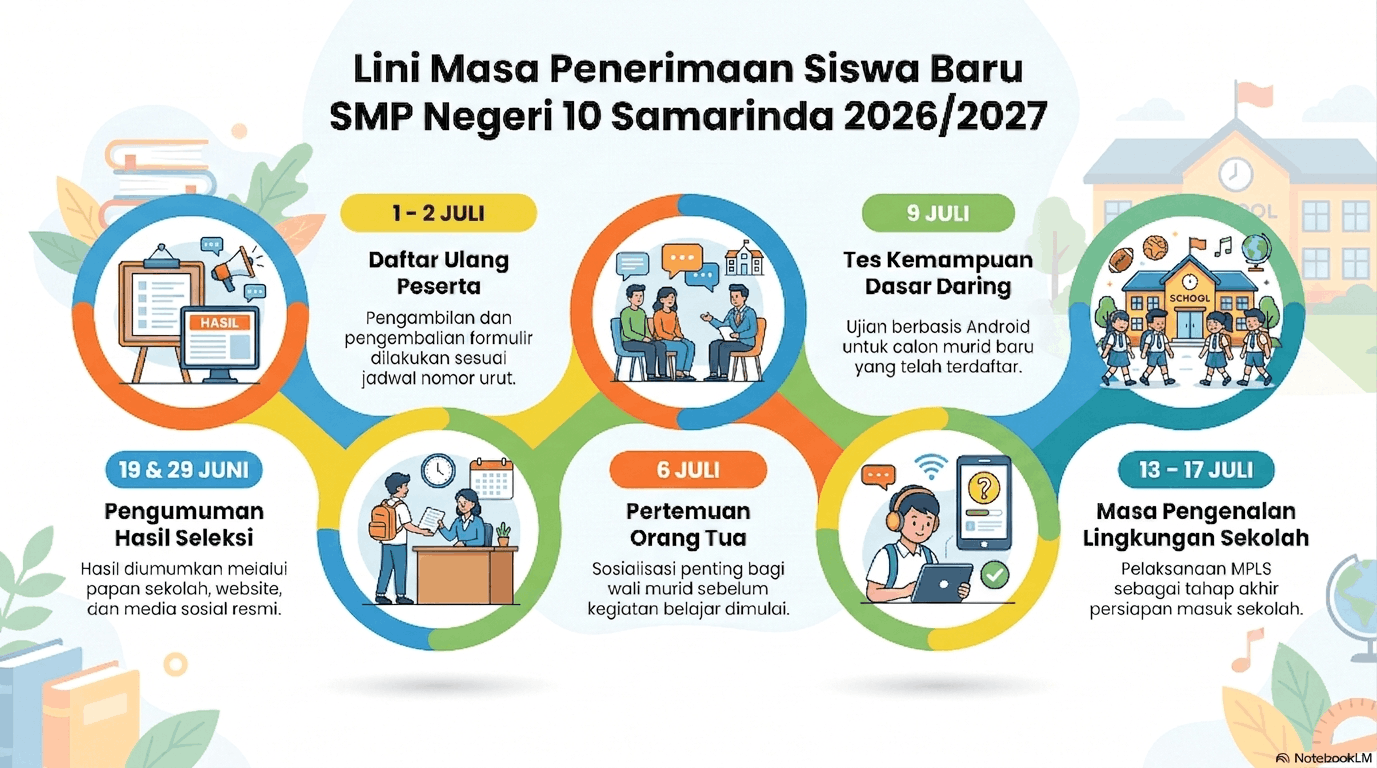 Lini Masa Penerimaan Murid Baru SMP Negeri 10 Samarinda 2026/2027